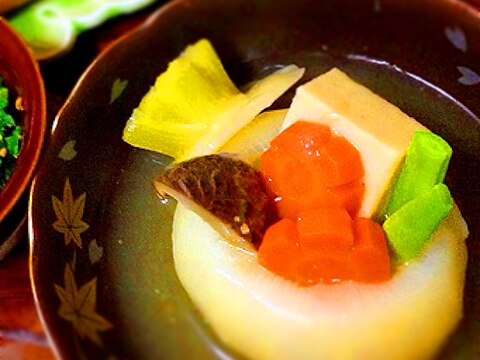 甘とろ小蕪のお煮しめ葛あんかけ